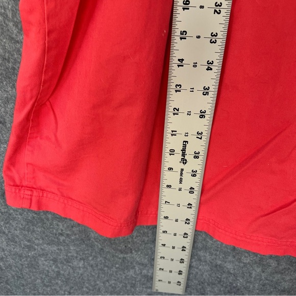 FADS Vintage Long Sleeve 100% Cotton Shirt Dress Button Up Collar Coral Small - Picture 8 of 9